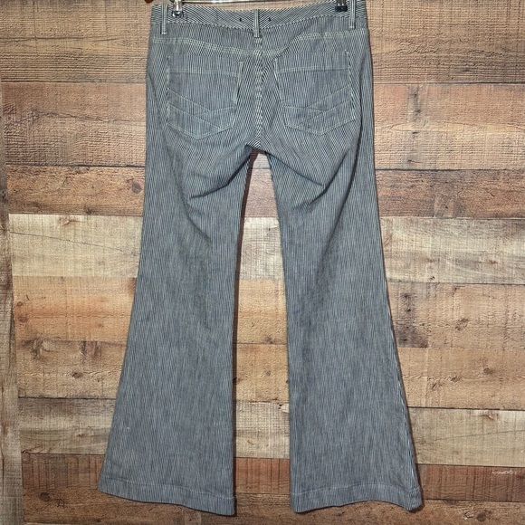 Vintage Y2K Gap Limited Edition Striped Flared Pants Low Rise sz 6 EUC - Picture 2 of 9